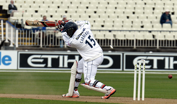 Carberry bowled