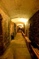 The tunnels used during World War II at Cardiff Castle during air raids