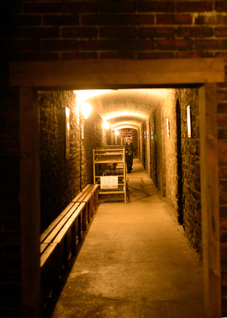 The tunnels used during World War II at Cardiff Castle during air raids