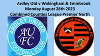 Ardley Utd v Wokingham & Emmbrook Monday August 28th 2023 Combined Counties Laegue Prem North
