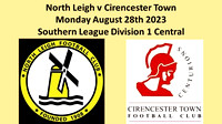 North Leigh v Cirenceste Town Monday August 28th 2023 Southern League Div 1 Central