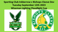 Sporting Club Inkberrow v Bishops Cleeve Dev Tuesday September 12th 2023 Wlseman Lighting Floodlight