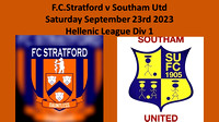 F.C.Stratford v Southam Utd Saturday September 23rd 2023 Hellenic League Div 1