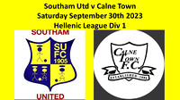 Southam Utd v Calne Town Saturday September 30th 2023 Hellenic League Div 1