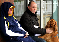 Dougie Brown, Paul Bolton and a dog