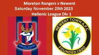 Moreton Rangers v Newent Town Saturday November 25th 2023 Hellenic League Div 1