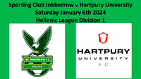 Sporting Club Inkberrow v Harpbury University Sat Jan 6th 2024 Hellenic League Div 1