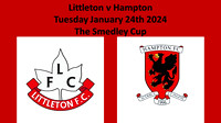 Littleton v Hampton Wednesday January 24th 2024 Smedley Cup