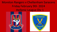 Moreton Rangers v Cheltenham Saracens Fri February 9th 2024 Hellenic League Div 1