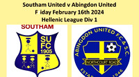 Southam Utd v Abingdon Utd Fri February 16th 2024 Hellenic ;League Div 1