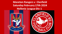 Moreton Rangers v Clanfield Sat February 17th 2024 Hellenic League Div 1