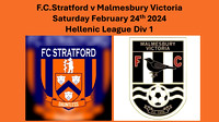 FC Stratford v Malmesbury Victoria Sat February 24th 2024 Hellenic League Div 1