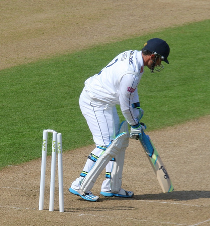 Will Smith is bowled by Rankin