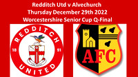 Redditch Utd v Alvechurch Thurs Dec 29th 2022 Worcs Senior Cup Q-Final