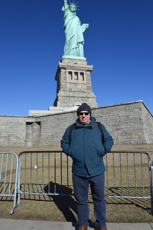 Phil at the Statue of Liberty