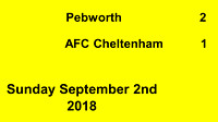 Pebworth v AFC Cheltenham Sept 2nd 2018