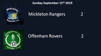 Mickleton Rangers v Offenham Rovers Sunday September 15th 2019