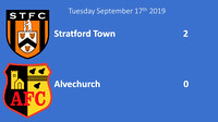 Stratford Town v Alvechurch Tuesday September 17th 2019