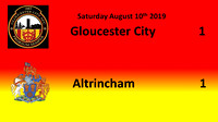 Gloucester City v Altrincham August 10th 2019