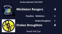 Mickleton Rangers v Drakes Broughton Sunday September 22nd 2019