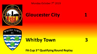 Gloucester City v Whitby Town Monday October 7th 2019