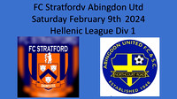 FC Stratford v Abingdon Utd Sat February 10th 2024 Hellenic League Div 1