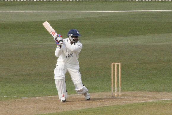 Keith Barker plays away through the gulley