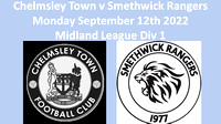 Chelmsley Town v Smethwick Rangers Monday Sept 12th 2022 Midland League Div 1